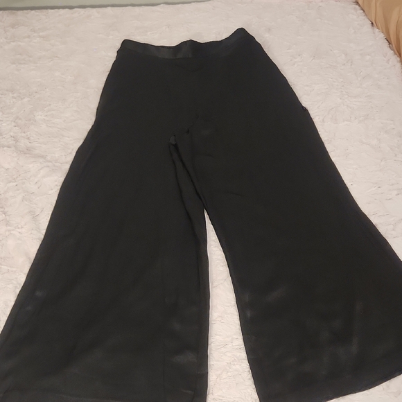 Express Black Wide-Leg Women's Pants - Picture 1 of 12